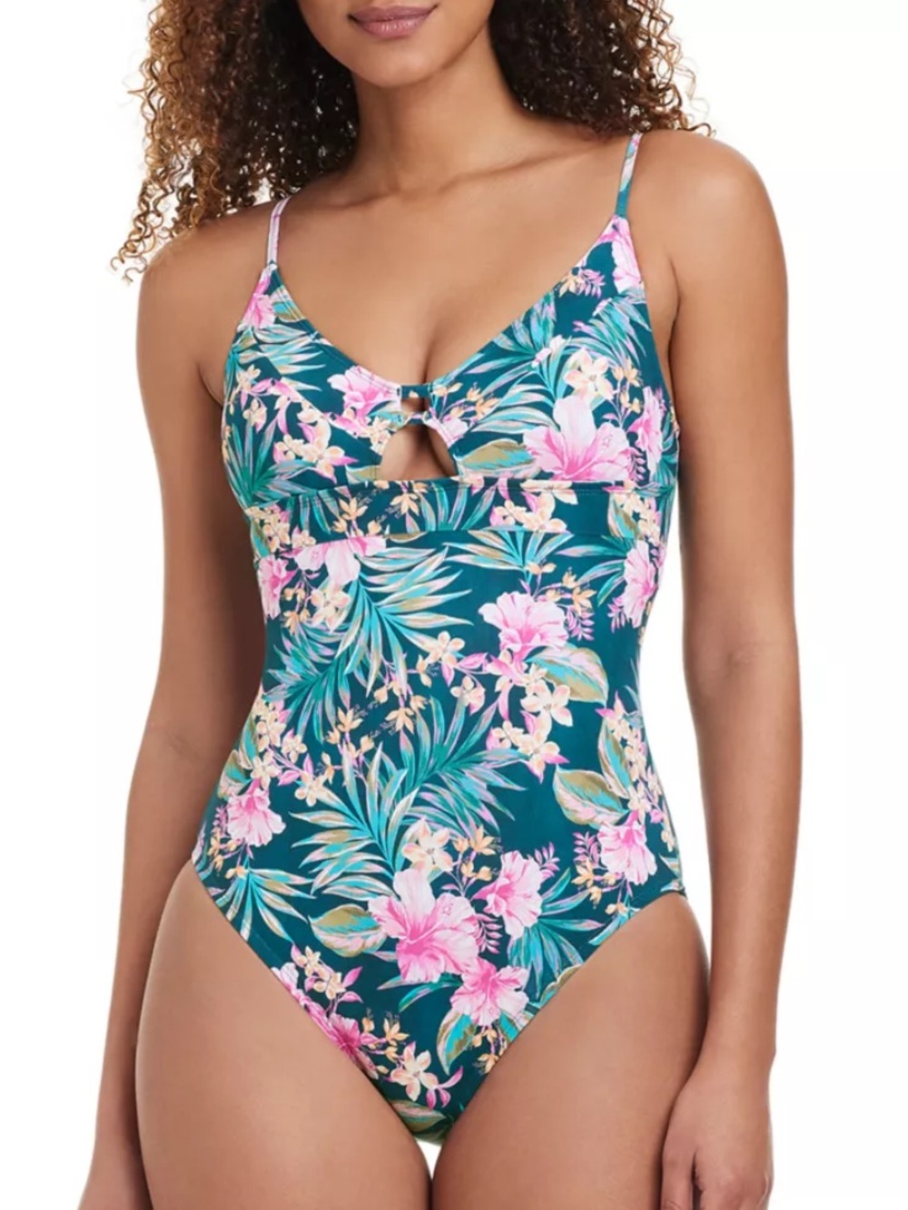 Into The Bleu Tropical One Piece Swimsuit